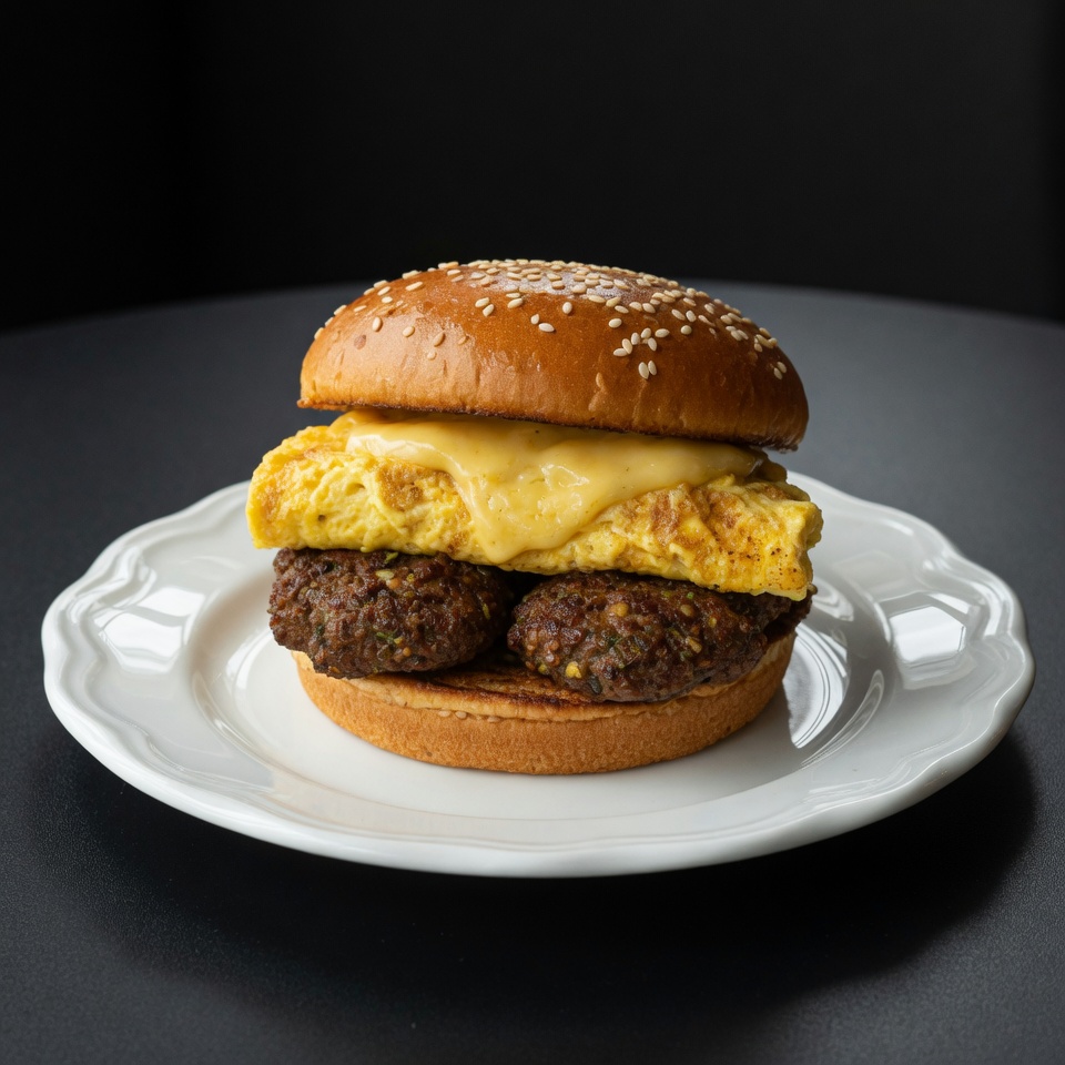 Egg Shami Cheese Burger